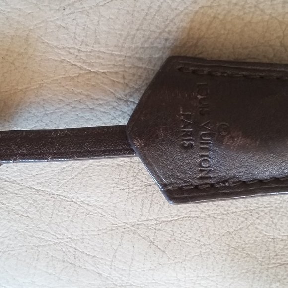 Louis Vuitton Leather Clochette Key Holder Damier Ebene Brown - Picture 9 of 10